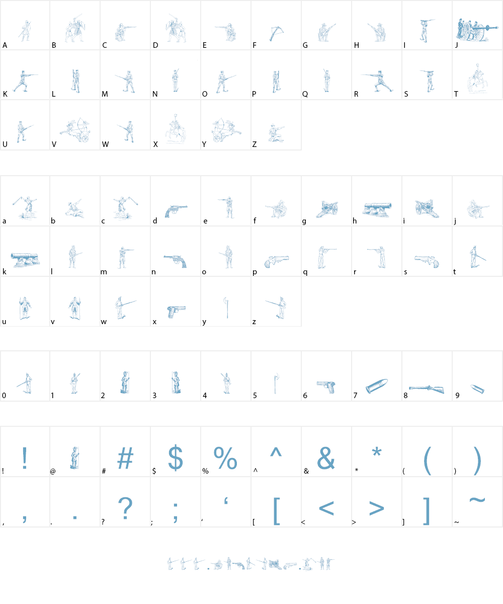 Das Krieg Font Character